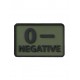 Blood Type - OD, Crafted for reliability and clarity, these Helikon-Tex® PVC patches provide quick, unmistakable identification of your blood type in any environment
